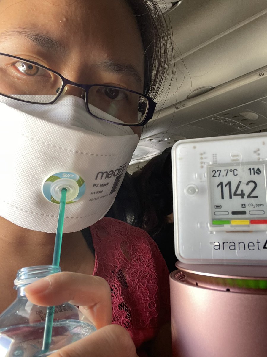 dinciousity's tweet photo. Trying to stay safe in the air
#sipmask #p2mask #n95 #CO2monitor #AirPurifier https://t.co/OHcFg37igw