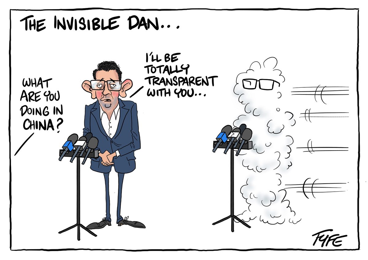 He was back before we knew he'd gone! #danandrews #China #auspol