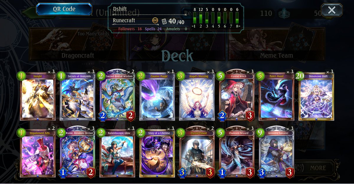 TricksterSV's tweet photo. If you want to breeze through the Chain Battles Dshift is OP. Spellboost is already busted and with the buffs it becomes ridiculous. I got free spells each turn and my whole deck got the bonus of 1dmg to board 1hp recovery. I beat the final boss on turn 5! https://t.co/2XWtgMzQQY