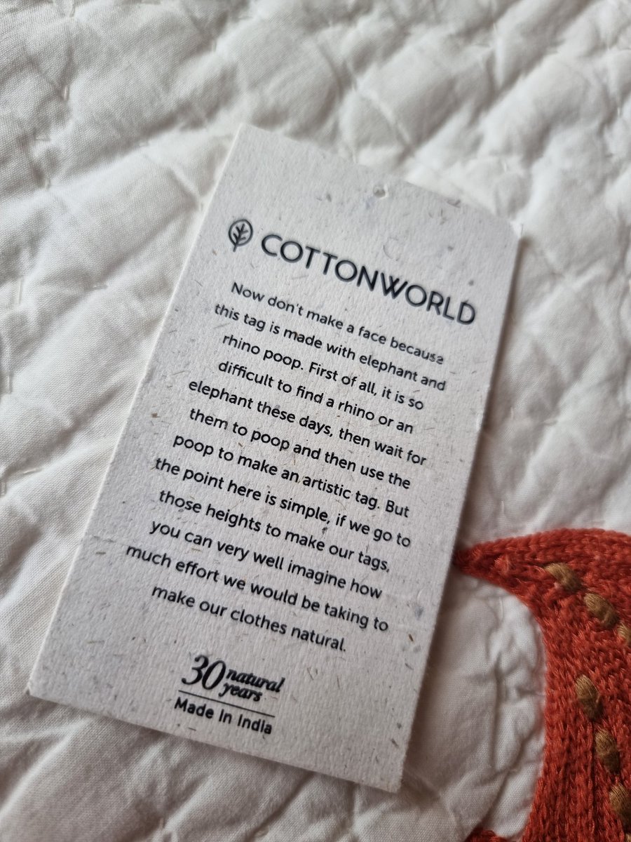 vanityparty's tweet photo. A picture says it all ..
🐘 And 🦏 poop!
#TagStories
@ClubCottonworld
#Kudos
#sustainablefashion https://t.co/zytaEJlug5
