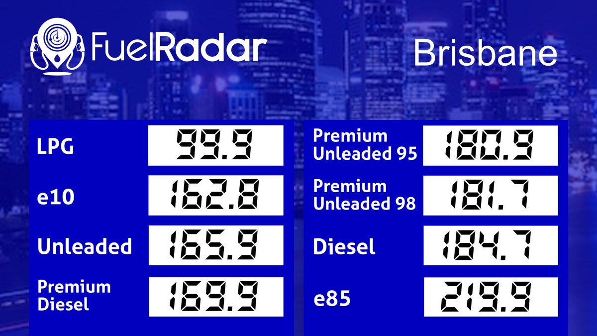 fuelradar's tweet photo. Brisbane's Cheapest Fuel Prices Now (Updated: 03/04/2023 03:47pm)  

Find where the cheapest stations are now with FuelRadar - https://t.co/biWaztwvig
 
#fuelradar, #brisbane, #cheapfuel, #fuelreport, #fuelupdate, #fuelprices https://t.co/WNJU4kavAI