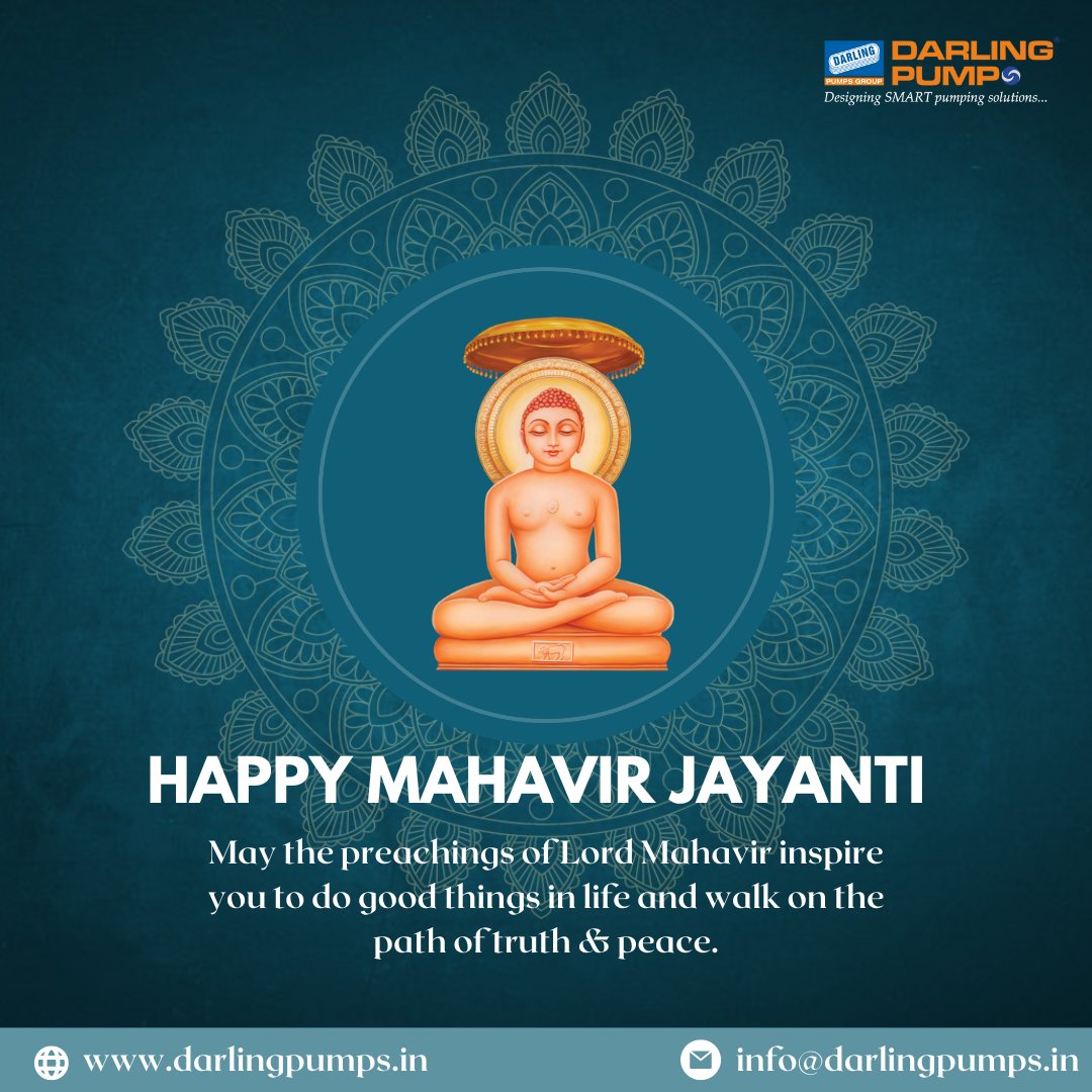 On this auspicious day, May god Mahavir bless you with a life of non-violence, compassion, and kindness. Happy Mahavir Jayanti.🌼🙏🏼

#mahavirjayanti #jainfestival #happymahavirjayanti #mahavirjayanti2023 #lordmahavir #jain #jainreligion #darlingpumps