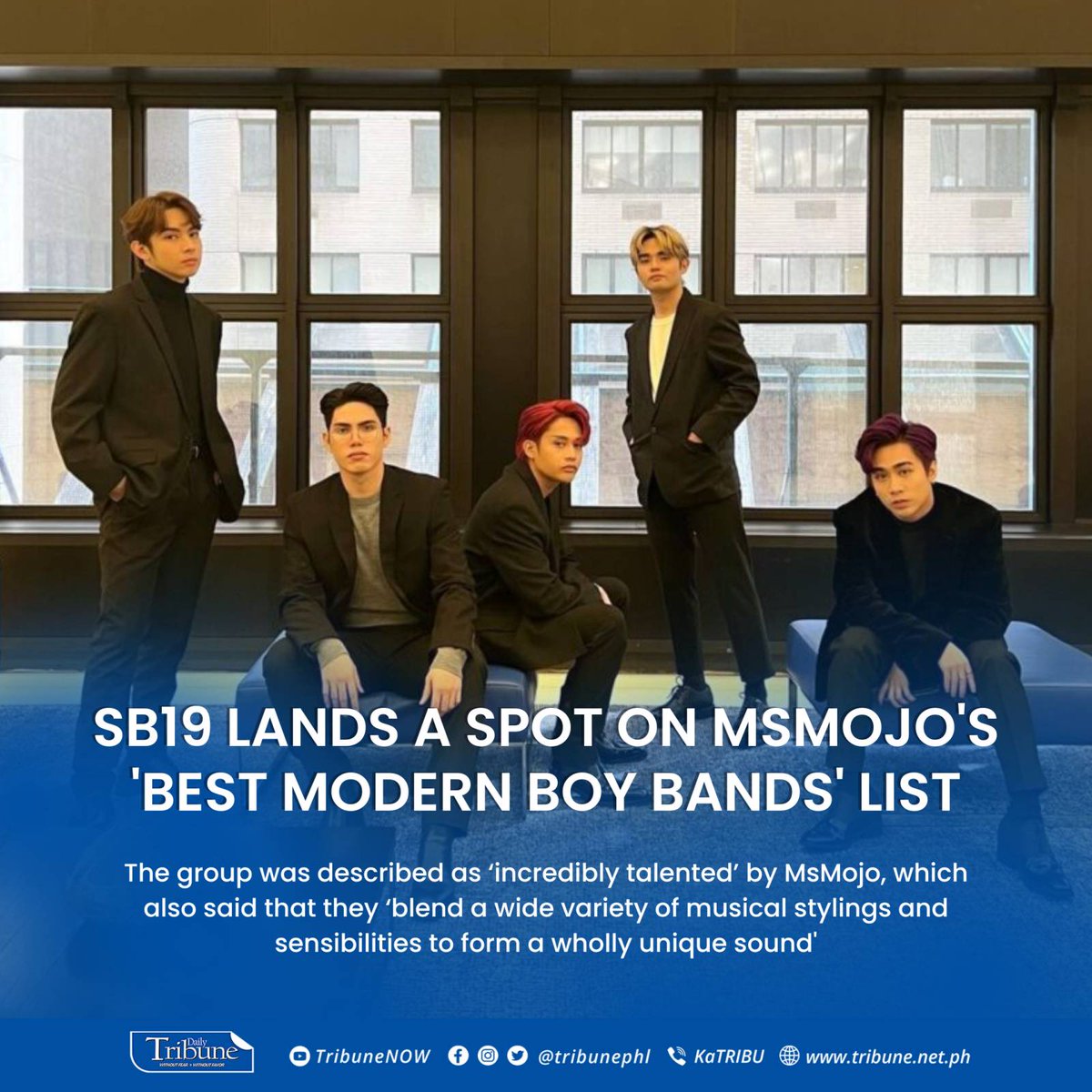 Daily Tribune on Twitter "Ppop powerhouse SB19 snags a spot on MsMojo