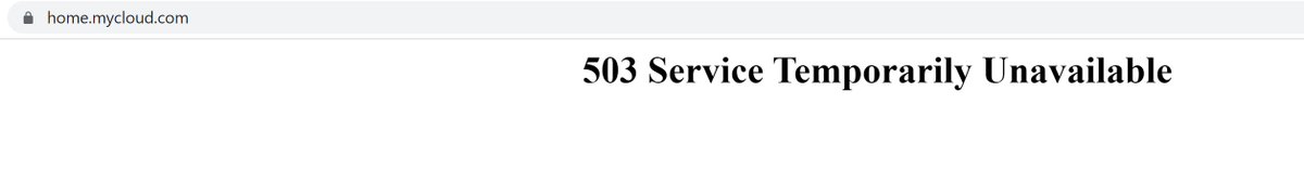 Emi6MusicDJ's tweet photo. @westerndigital Hi All, do you know when Mycloud home will be back?  It's been down since yesterday afternoon, thanks! https://t.co/hf8Vn9yBbF
