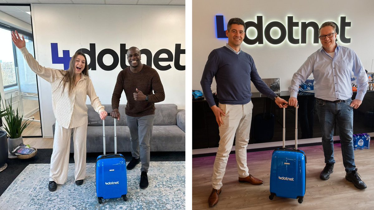 Vanaf vandaag zijn we weer twee collega's rijker! Tyron begint bij 4Dotnet als Lead Developer. Roland start als Senior .NET Developer. Welkom bij de club Tyron en Roland, veel plezier! #werkenbij4dotnet