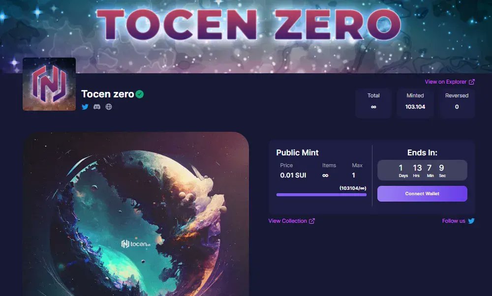 SuiEcoNews's tweet image. 📢WARNING: NFTs on SUI TESTNET 🚨
📌 Here are 3 important projects that mint earliest on Sui Testnet
1️⃣@tocen__
buff.ly/432bhEQ
2️⃣@BlueMove_OA
buff.ly/41aemkz
3️⃣@nft_souffl3
buff.ly/3K4WsIP
#Sui #SuiEcosystem #Airdrops