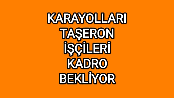 Kabineden TaşeronaKadro sadaka değil hakkımız olan kadromuzu istiyoruz eşit işe eşit ücret talep ediyoruz sermaye değil alın teri ve emek kazansın Türkiye yüzyılın da modern kölelik sistemi taşeron bitsin
<a href="/vedatbilgn/">Vedat Bilgin</a> 
<a href="/RTErdogan/">Recep Tayyip Erdoğan</a> 
<a href="/dbdevletbahceli/">Devlet Bahçeli</a> 
<a href="/MHP_Bilgi/">MHP</a> 
<a href="/Mustafa_Destici/">Mustafa Destici</a>