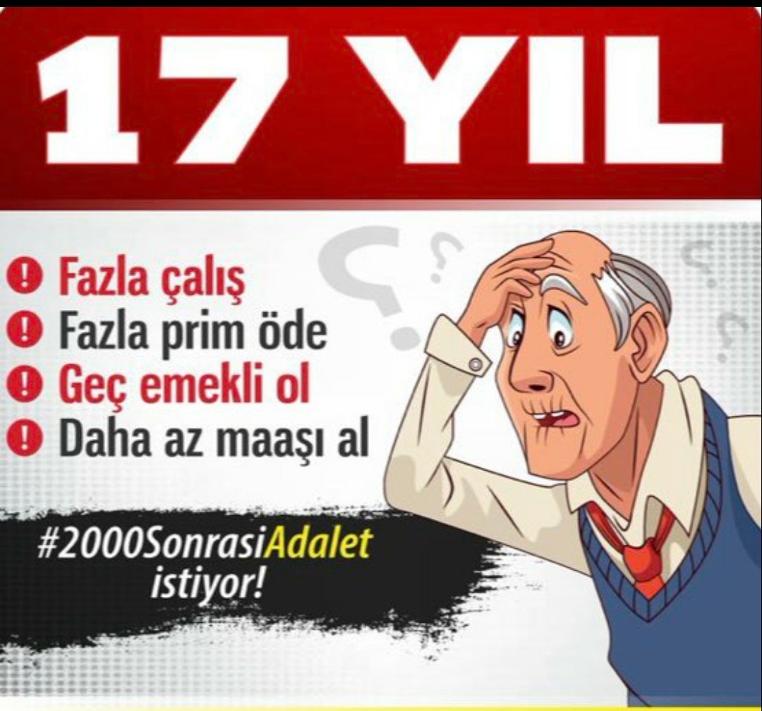 Adil emeklilk her vatandaşın hakkıdır.
#2000LerMeclise
#Oy2000lerde
#2000LerMüjdeBekliyor
#2000lerinOyuAdalete
@Akparti
@herkesicinCHP
@iyiparti
@rprefahpartisi