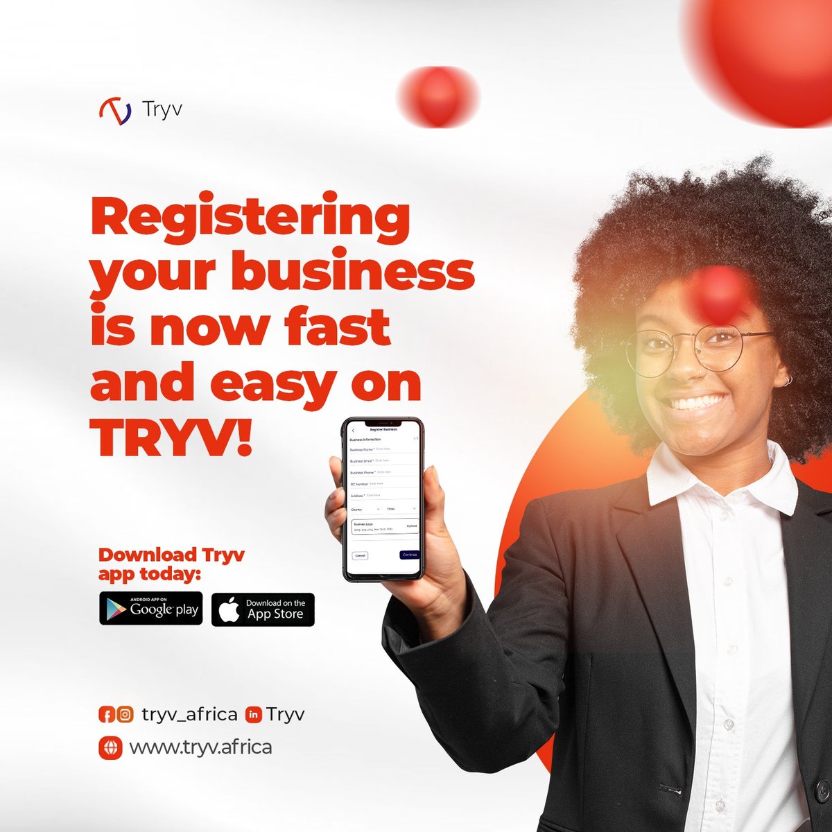 tryv_africa's tweet photo. Your plans for #businessregistration can now be achieved easily in less than a week on the #Tryv_africa app with simple steps all at an affordable price. 
This #week get your plans on the right track and get things done. 
Visit:
https://t.co/yoSZsG1uaO
WhatsApp: +234 912 781 0210 https://t.co/NyZMxHCAEQ