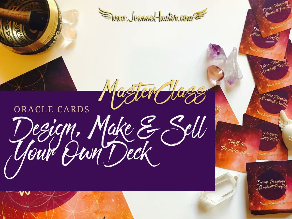 joannahuntercom's tweet photo. Do you want to design your own Oracle Deck?

This Masterclass is a complete solution and will help you to make the dream of having your deck of oracle cards a reality!

https://t.co/0EnDV93PgG https://t.co/kIYHUHAx3u