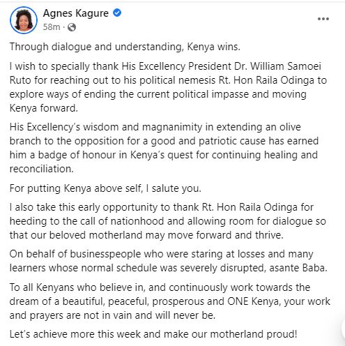 itsagneskagure's tweet image. To all Kenyans who believe in, and continuously work towards the dream of a beautiful, peaceful, prosperous and ONE Kenya, your work and prayers are not in vain and will never be.

Let’s achieve more this week and make our motherland proud!