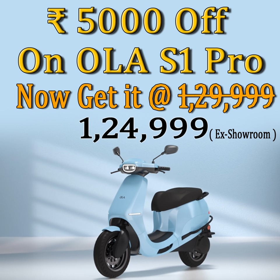 EVehiclesindia's tweet photo. Ola S1 Pro Electric Scooter Price Dropped to 1,24,999/-
#electricvehicle #electricscooter #ola #olaelectric #olas1pro #escooter #evprice #evoffer #evupdate #esvindia https://t.co/u46kSsa5QK