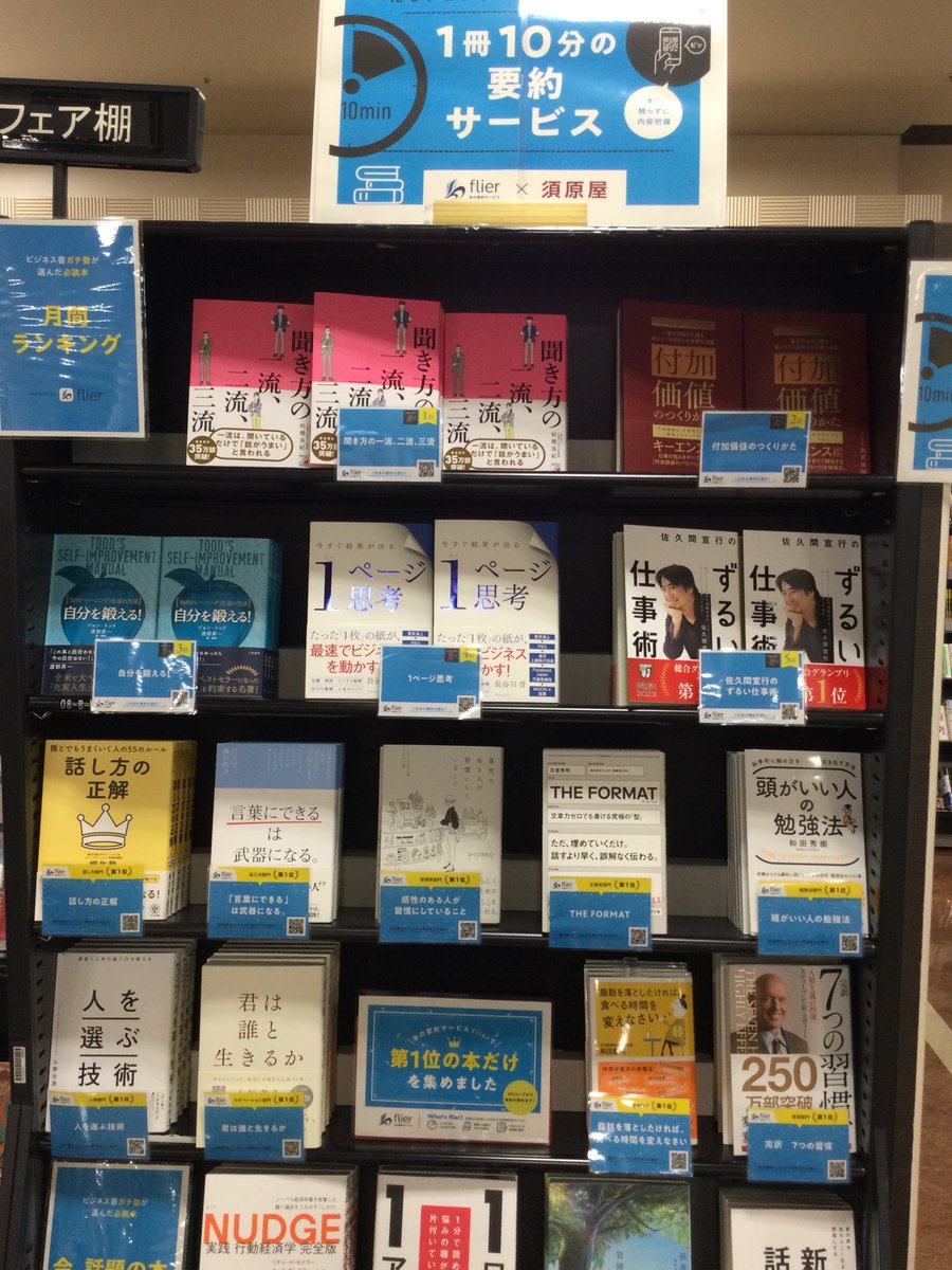 WebXora's tweet image. 4月度flierさんフェア開始しておりまーす！

新しい環境に入って迷いや悩みが出た時に、flierさんの推薦本がお役に立てれば幸いです！

#flier
#ビジネス書
# 本
#月刊ランキング