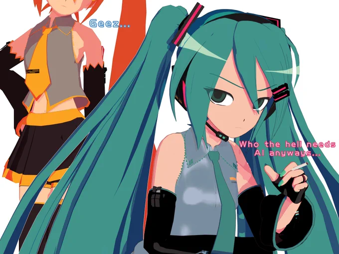 Congratulations on the SynthV Voicebank, Kasane Teto!Hey... Is Miku alright..? 