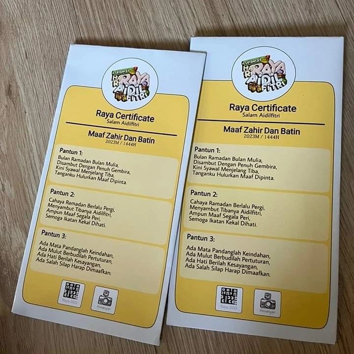 majoritionline's tweet image. Sampul raya unik dan menarik

Bosan kadang-kadang asyik sampul raya sama tiap-tiap tahun. Sesekali tukar mood sampul raya cantik macam ini baru mantap. Anak pun excited la nak dapat duit raya.

#majoriti 
#sampulraya
#aidilfitri

Kredit &amp;gt;&amp;gt; Nisa Ana&apos;s