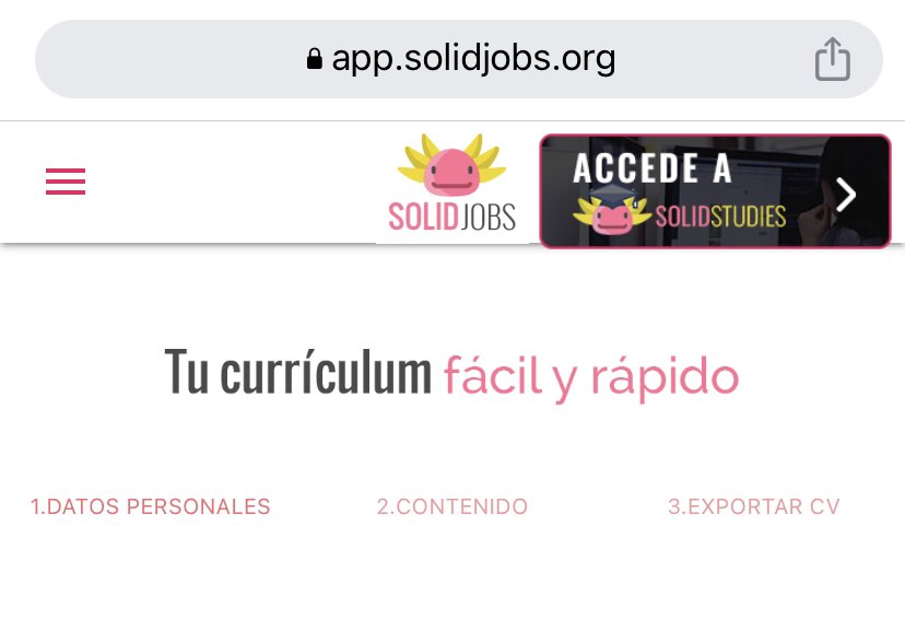 SolidJobsOrg's tweet photo. Cómo usar SolidStudies:

- Accedes desde https://t.co/oNinDNtozR
- Insertas el curso que quieres hacer: “Photoshop desde 0”.
- Tienes un curso de 10 lecciones. Puedes avanzar cuando lo hayas visto en el cuadrado de abajo.
- Al final del curso, tienes tu certificado.

🧑‍🎓📚📖 https://t.co/cAjQI1sDZp