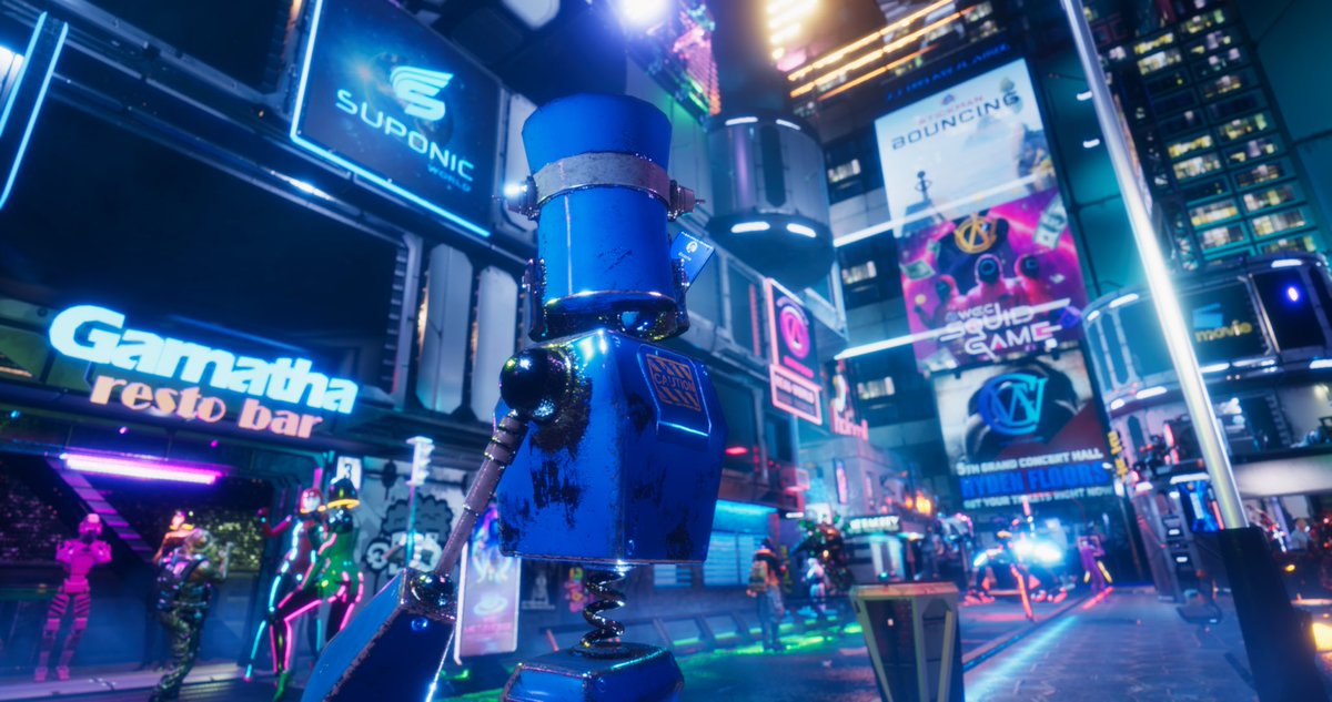dervincidesign's tweet photo. Behold the Liberty Street Wanderer - a blue robot exploring the bustling streets of MetaCity. #NFT #Metaverse #opensea #nftcollector #blockchain https://t.co/zMIS1kdUvo