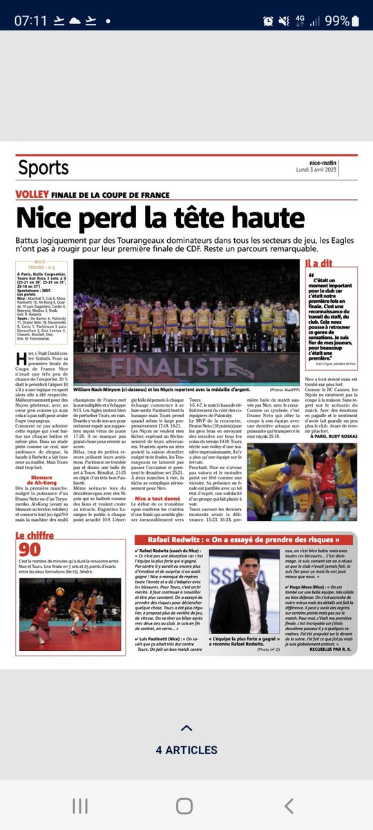 Nice Volley Ball tweet media