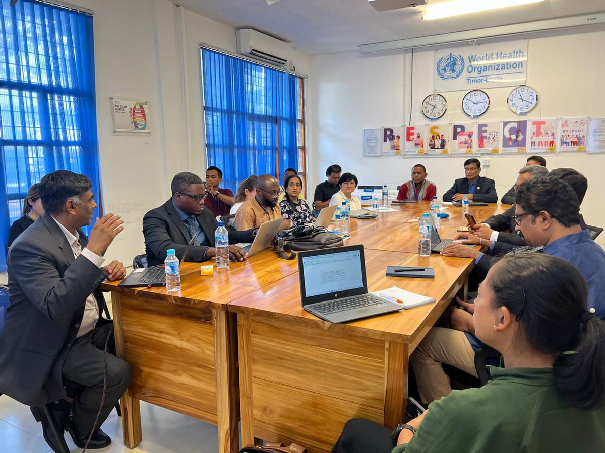 HaarKarin's tweet photo. After technical discussions the last 2 days, first briefings and discussions on field visit findings in 🇹🇱 today. 📣Stay tuned for final recommendations 🔜
#EndTB #LeaveNoOneBehind #TB #HIV #Hepatitis #STI 
@MdSTimorLeste
@WHOTLS
@WHOSEARO
@GlobalFund 
@FilipeD97809743 https://t.co/aFeoXRDqPU