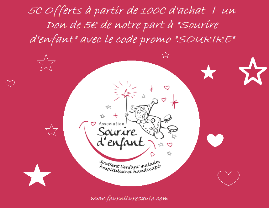 DiscountSphere's tweet photo. DU 1er au 30 avril 5€ offerts dès 100€ d'achat pour vous + un don de 5€ de notre part à "SOURIRE D'ENFANT" sur le site https://t.co/itDn6ipq3Q
#mecanique #INFO #france #auto #actu #voiture #solidarité #caritatif #codepromo #aide #don #auto #sphere #citroen #xantia #youngtimers https://t.co/gLaOSnVKDM