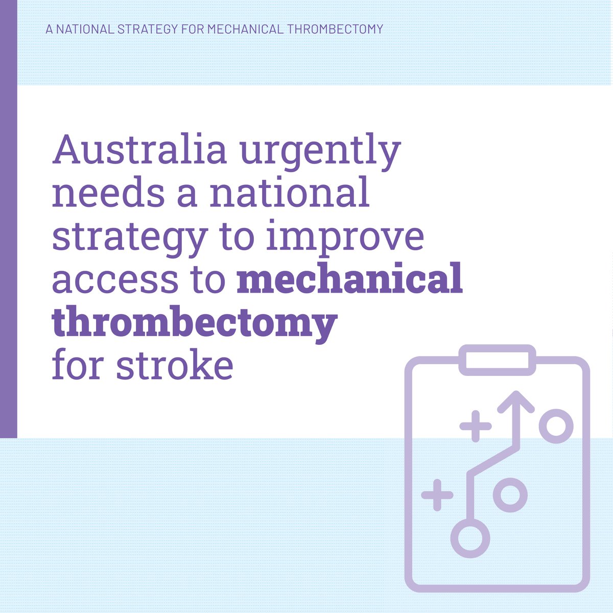 AusStroke's tweet photo. For several years now, mechanical thrombectomy has been considered a gold-standard treatment for ischaemic #stroke. However, only a fraction of Australian patients who would benefit are receiving the treatment &amp; there are significant inequities in access depending on postcode. https://t.co/u62B357BL9