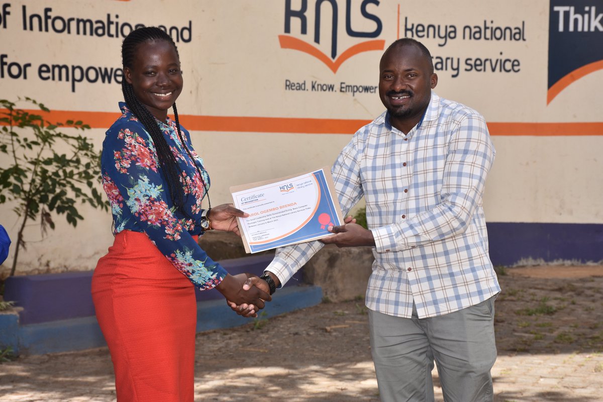 knlsmedia's tweet photo. The Kenya National Library Service, in collaboration with the Ministry of Education and the Digital Opportunity Trust (DOT), aims to spread awareness of digital literacy throughout the nation. @Dollydearest @JoanneNjogu https://t.co/fGsaDVYNbe