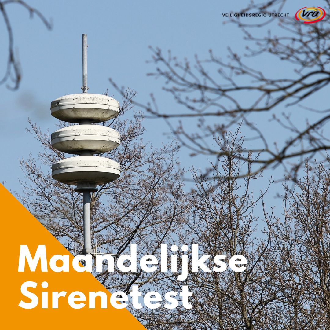 Om 12 uur testen wij weer de maandelijkse sirene. Ben je buiten en hoor je de sirene niet? Geef de postcode door via paraatheid@vru.nl. Vermeld hierbij de desbetreffende postcode waar je om 12.00 uur was toen de sirene afging.
vru.nl/nieuws/3-april…