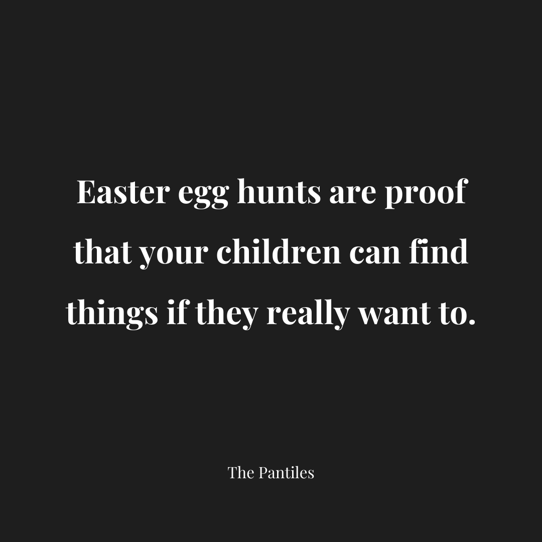 ThePantiles's tweet photo. Well, ain’t that the truth. 🐣 🥚

#MondayMood #QuoteoftheDay #EasterQuote #Easter #EasterFunny #Parenting https://t.co/HITUpL6de2