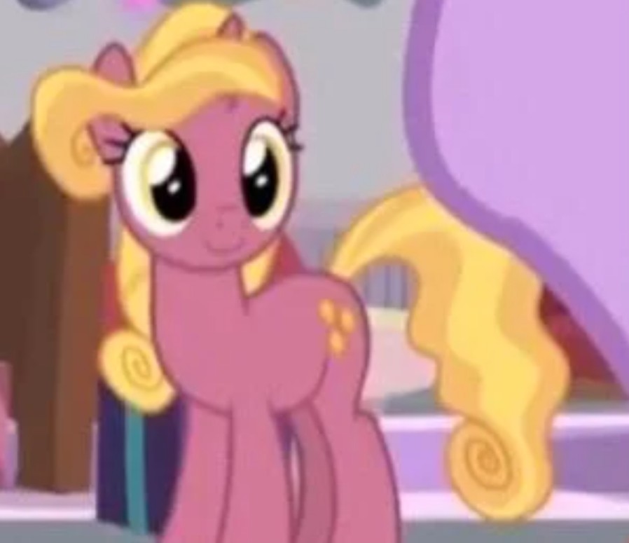 TooManyPocketss's tweet photo. @BloomMoonbeam Her, I found a random screenshot of her on Google and fell in love. She doesn't have a proper name, she's simply called "magenta townspony" https://t.co/HD57WdXKCo