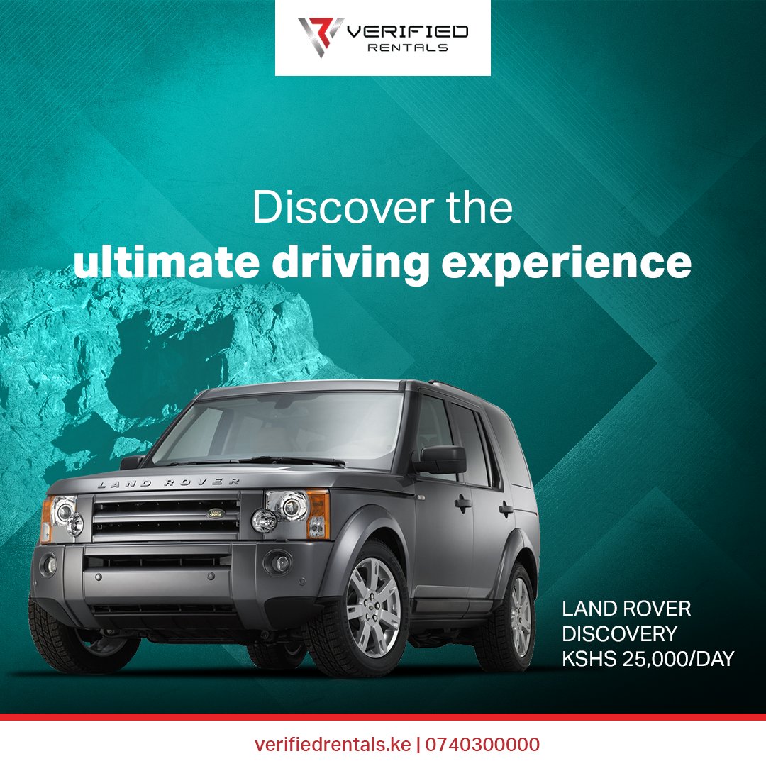 Vautoentals's tweet photo. With its unmatched combination of luxury, power, and capability, this iconic SUV is built to take you on unforgettable adventures.

Book directly from our website https://t.co/6kL5rTjkQi or give us a call on 0740300000 

#verifiedrentals #rentalcarnairobi #carhireservices https://t.co/uo33KbjJMl