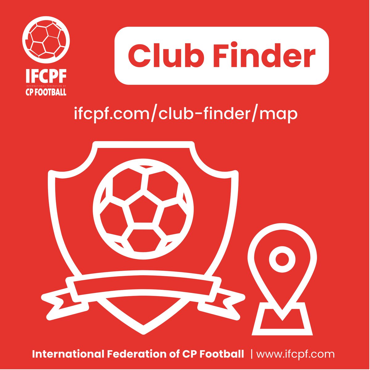 CLUB FINDER ⚽️🏟️

Want to find out where you can play CP Football and Frame Football?

Visit our Club Finder here: ifcpf.com/club-finder/map

Register your CP Football or Frame Football Club here: ifcpf.com/club-finder/cl…

#CPFootball #FrameFootball #IFCPF #ParaFootball
