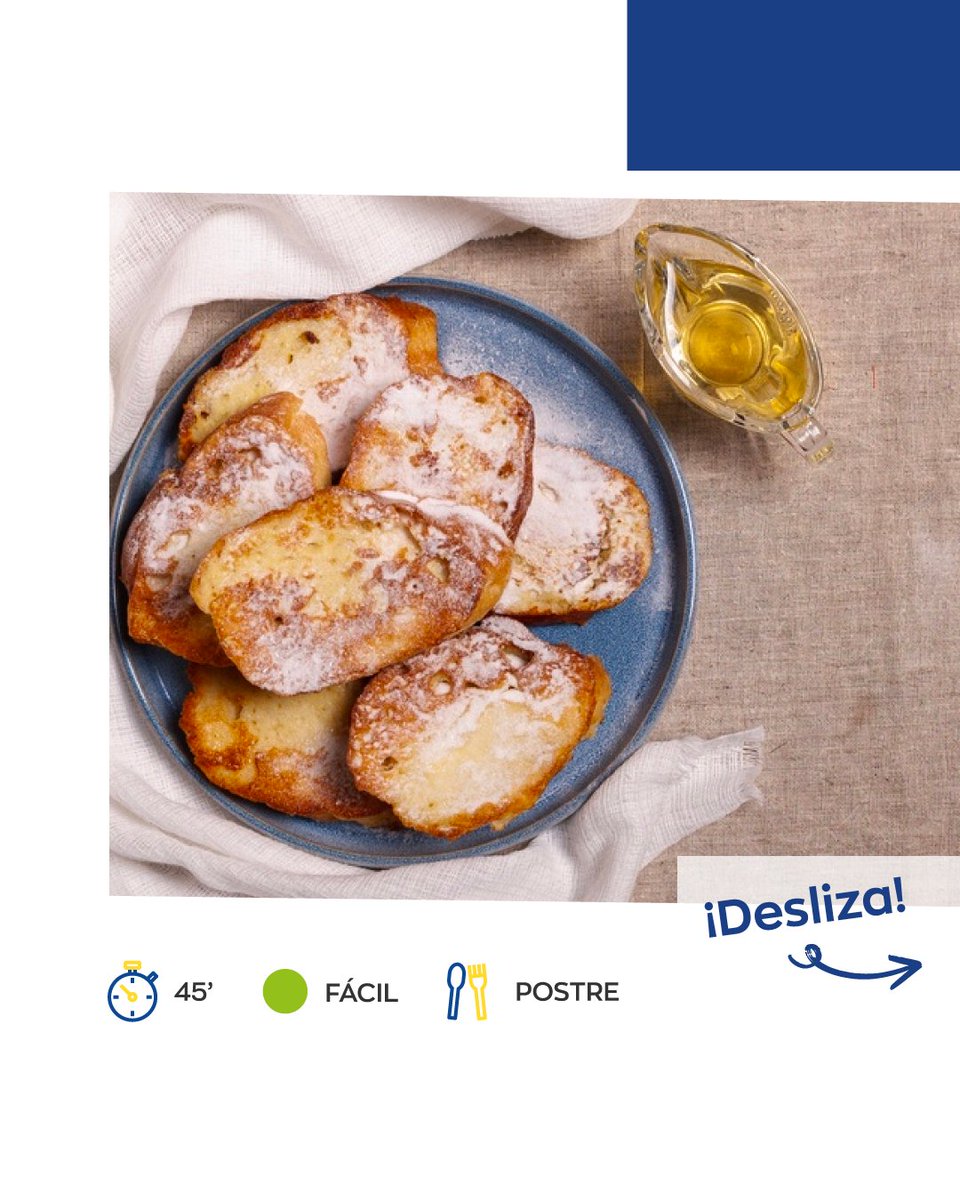 GoyaEuropa's tweet photo. Receta imprescindible de Semana Santa. 🍴
Una alternativa latina a una receta de toda la vida: las torrijas. ¿Alguien más por aquí es adicto a esta elaboración? ☝️
#RecetasGoya #torrijas #leitedecoco https://t.co/zxUIXfTT2F