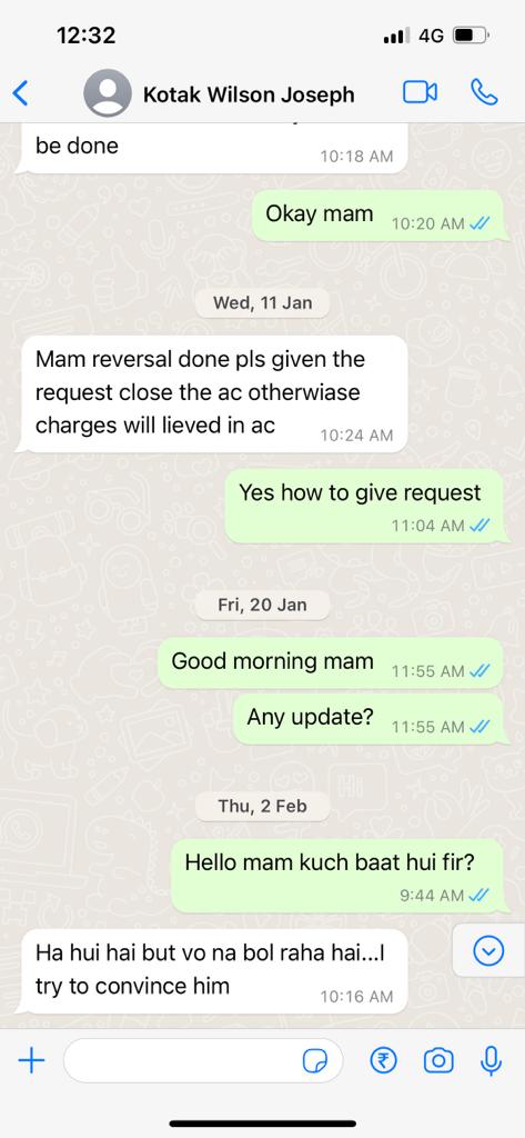 sweetdamseal's tweet photo. @KotakBankLtd @kotakneo @udaykotak @karishmakotak @RBI 

Kindly check the attached conversation with the staff of kotak stadium branch Ahmedabad. Inspite of requesting no for the account closure it was done by your staff just for the sake as she was leaving job. https://t.co/9SFNSrPIyL