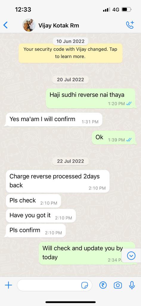 sweetdamseal's tweet photo. @KotakBankLtd @kotakneo @udaykotak @karishmakotak @RBI 

Kindly check the attached conversation with the staff of kotak stadium branch Ahmedabad. Inspite of requesting no for the account closure it was done by your staff just for the sake as she was leaving job. https://t.co/9SFNSrPIyL