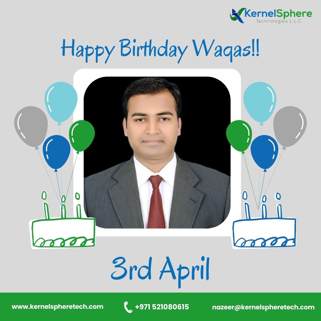 kernelsphere1's tweet image. Happy Birthday to Muhammad Waqas a tech employee who is innovative and industrious and who has always made us proud of him. 🤩#kernelspheretech appreciates you for all of your dedication. I hope you have a prosperous and blessed year. ✨✨✨
#employeebirthday #happybirthday