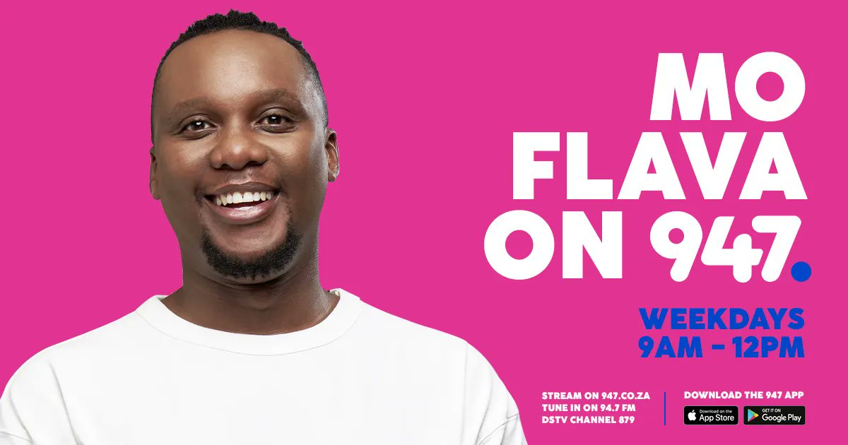 947's tweet photo. It's time for #MoFlavaOn947 

TODAY
🌤️ First day etiquette 
🌤️ Pink suit 
🌤️ #GetToKnowMo

📻 https://t.co/dQsTO6mj7n 
💻 https://t.co/OCclwGIpLu https://t.co/bsveP1nTEA