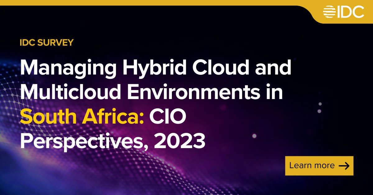 #SouthAfrican organizations adopt hybrid and multicloud, increasing potential for multicloud management solutions. Optimizing #cloud operations, cost, and leveraging multiple vendors fuels demand shares <a href="/JebinGeorge_IDC/">Jebin George</a> <a href="/IDC/">IDC</a> #IDCResearch
GET THE REPORT: bit.ly/40yncsc