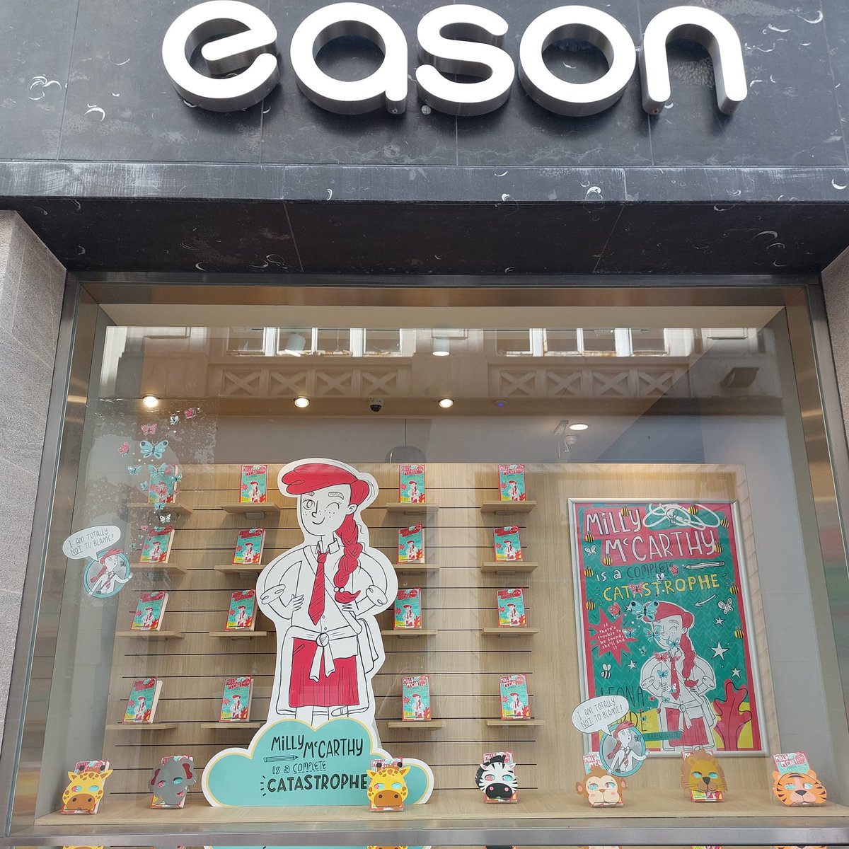 What a window display! @easons Patrick Street Cork, thank you so much. The support and goodwill I have been shown as a debut author by everyone is just unreal. So grateful. This Easter if your looking for a way to entertain the kids, pop into a bookshop endless adventures await.