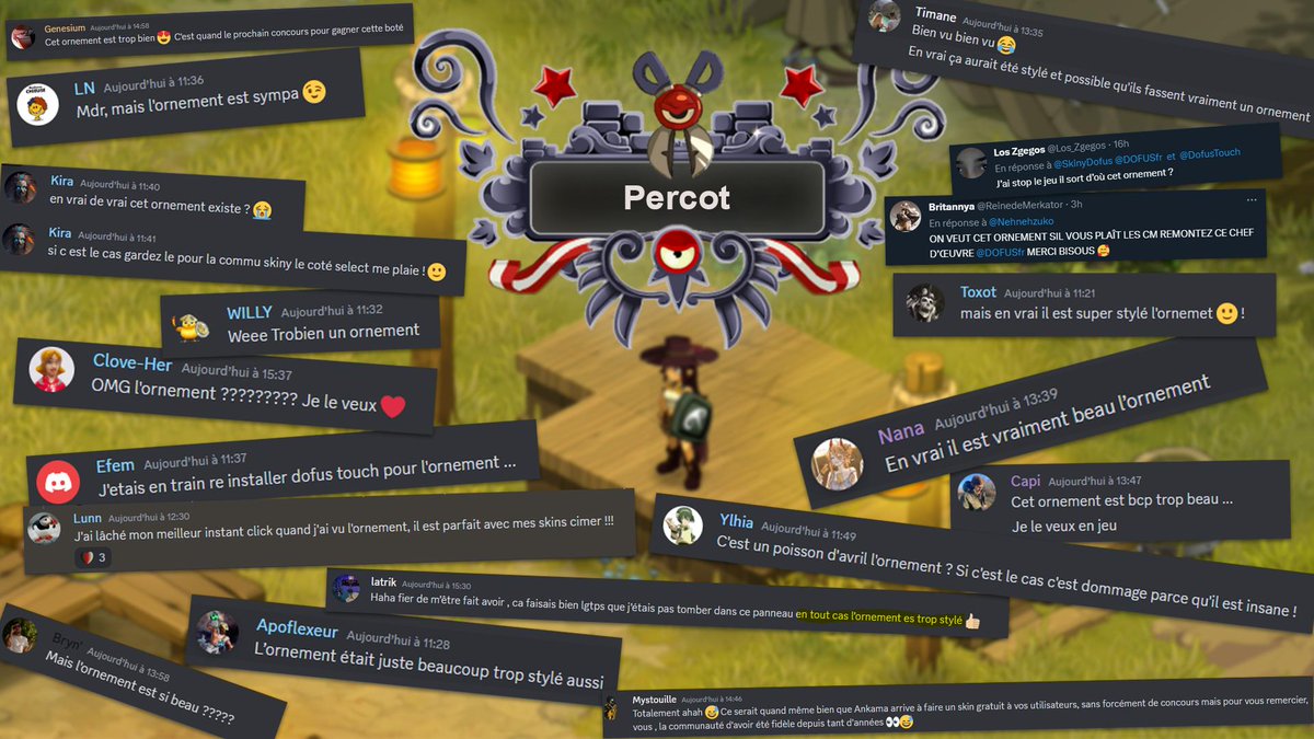 SkinyDofus's tweet photo. Bon on a bien rigolé ^^
Maintenant il faut se rendre à l'évidence @DOFUSfr @DofusTouch, on veut tous voir l'ornement en jeu 🤓 https://t.co/9GVdY9WpMz