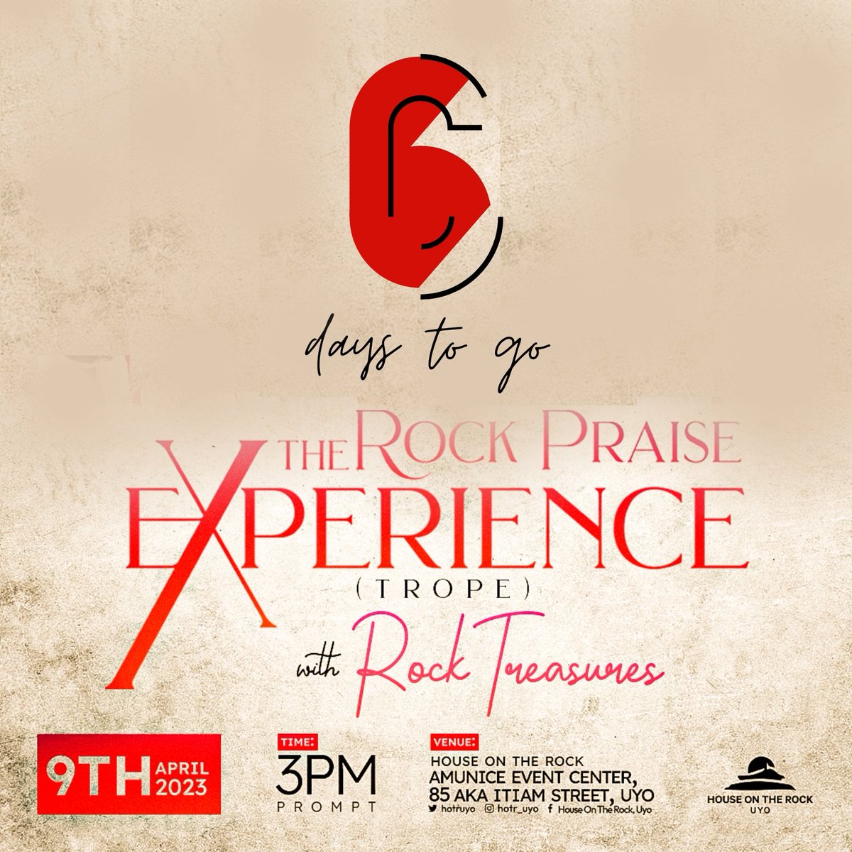 hotruyo's tweet photo. Less than a week until TROPE!
Have you cleared your schedule already?
There is no reason you should miss this. It promises to be electeifying, fierce and you will #PraiseLikeNeverBefore.
The Rock Praise Experience is the perfect way to spend your Easter Sunday. Come and https://t.co/XSF5HCtxAR