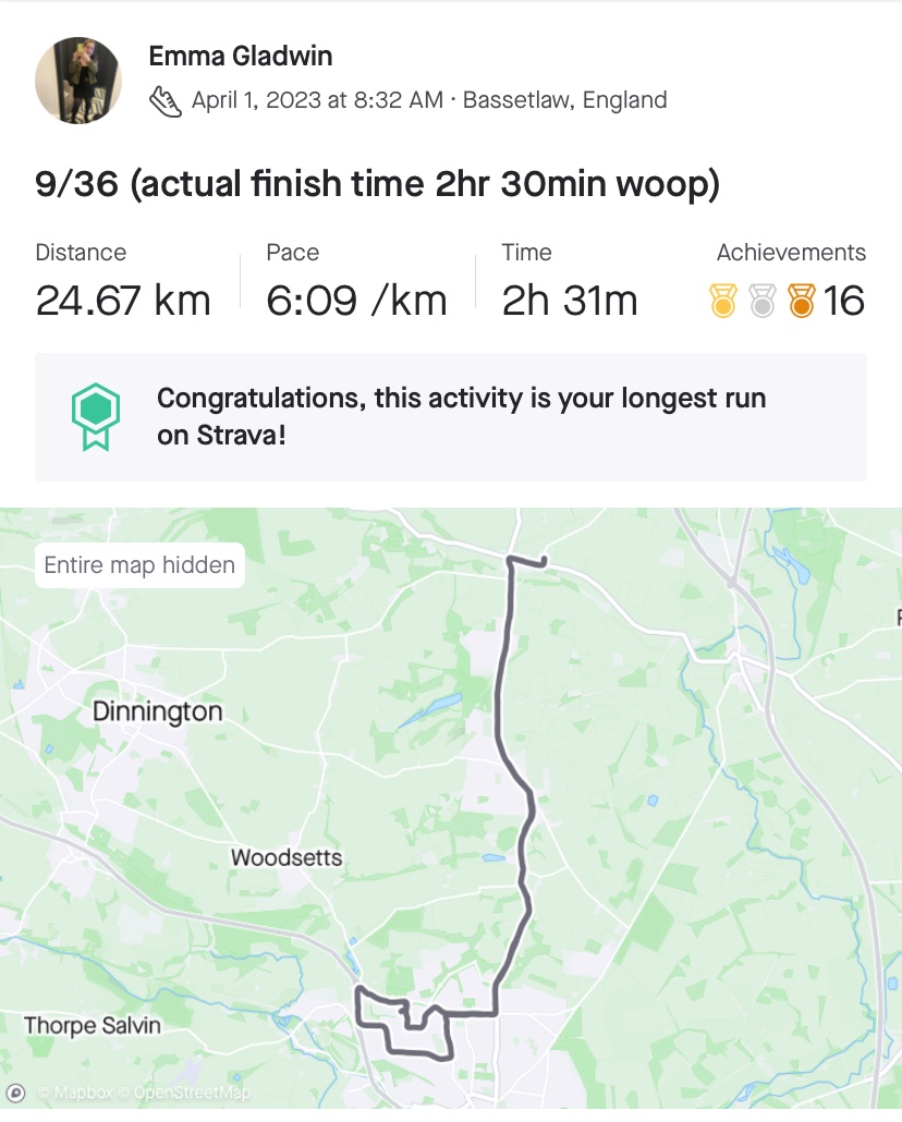 EmmaGladwin7's tweet photo. 6 weeks away from my first marathon and feeling motivated 💕 https://t.co/7DVkZ7f5zv