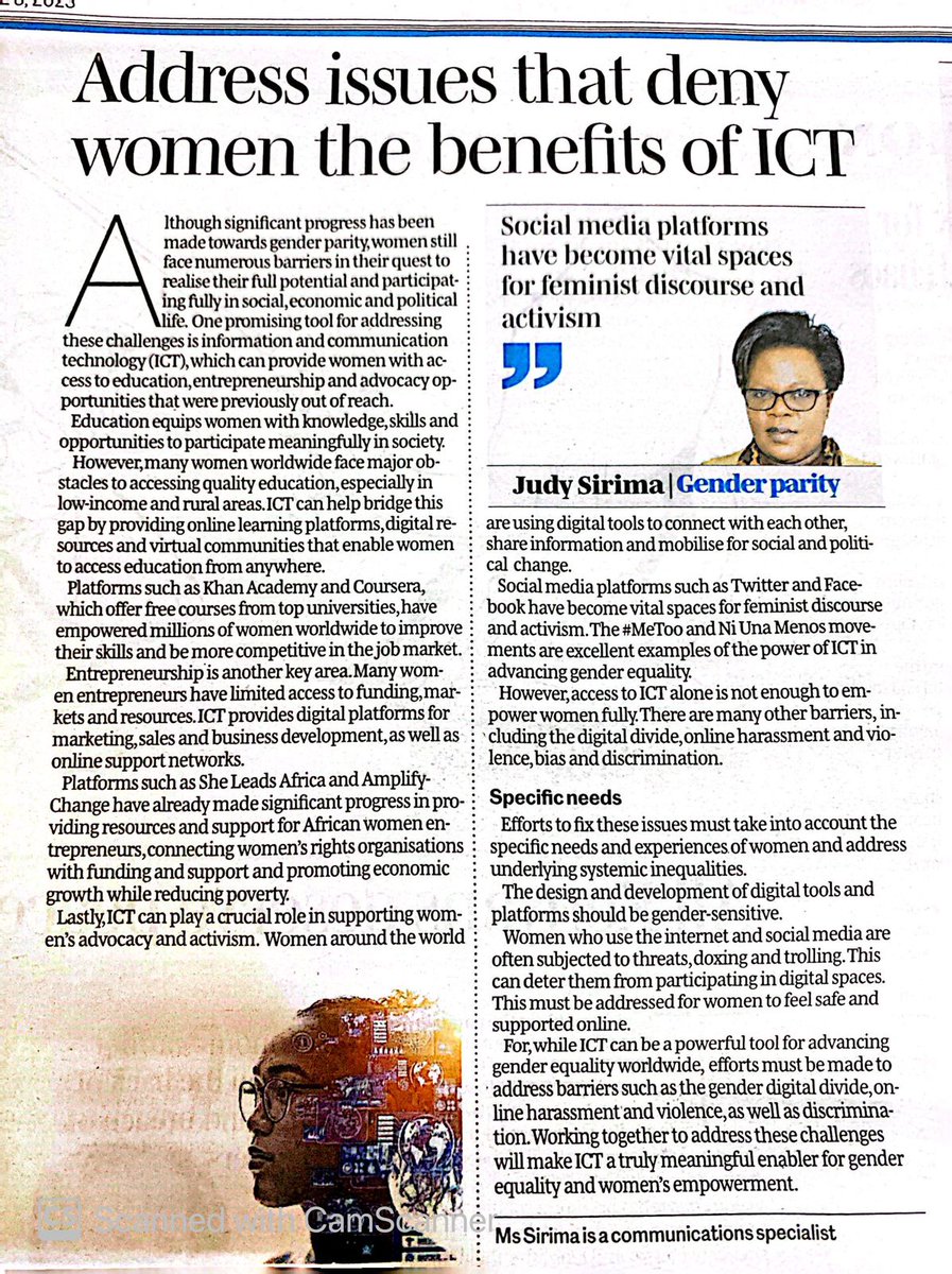 ICT is a powerful tool that holds great promise in addressing the gender parity gap for women. By providing online learning platforms &amp; virtual communities, ICT can help bridge this gap and enable women access education from anywhere.