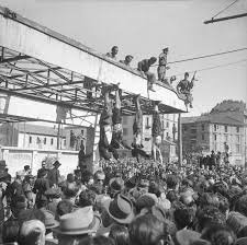 This also happens, common man hangs dictators.. Feat Mussolini. Hope he remembers that.

Hitler committed suicide to avoid this fate.