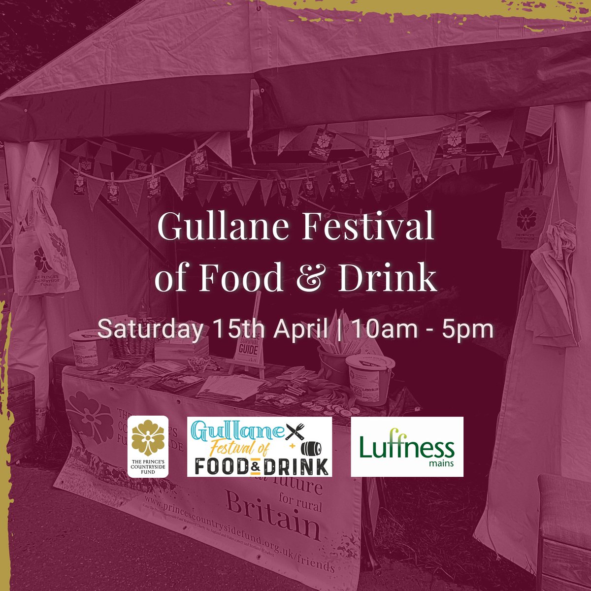In less than two weeks' time, we'll be in Scotland for the Gullane Food &amp; Drink Festival!

Along with <a href="/luffnessmains/">Allan Stevenson</a>, we'll be at the Artisan and Producers Market on Saturday 15th April from 10am. If you're near Edinburgh, do come along and say hello!