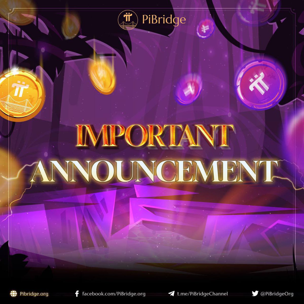 PiBase_co's tweet photo. 📬ANNOUNCEMENT ABOUT PI WITHDRAWAL TRANSACTIONS📬

📩The Pi withdrawal restriction through the Business Partner gate is set at 1–50 Pi/time. (Max day: 400 Pi). Orders to withdraw more than 50 Pi will be cancelled by #PiBridge Partners to guarantee the system runs smoothly.

👉Furthermore, the transaction charge for orders canceled due to exceeding 50 #Pi for one withdrawal will not be refunded.

❗️ Please keep current on PiBridge top-up and withdrawal requirements, as well as the most recent announcements, which will be posted on our official channels.