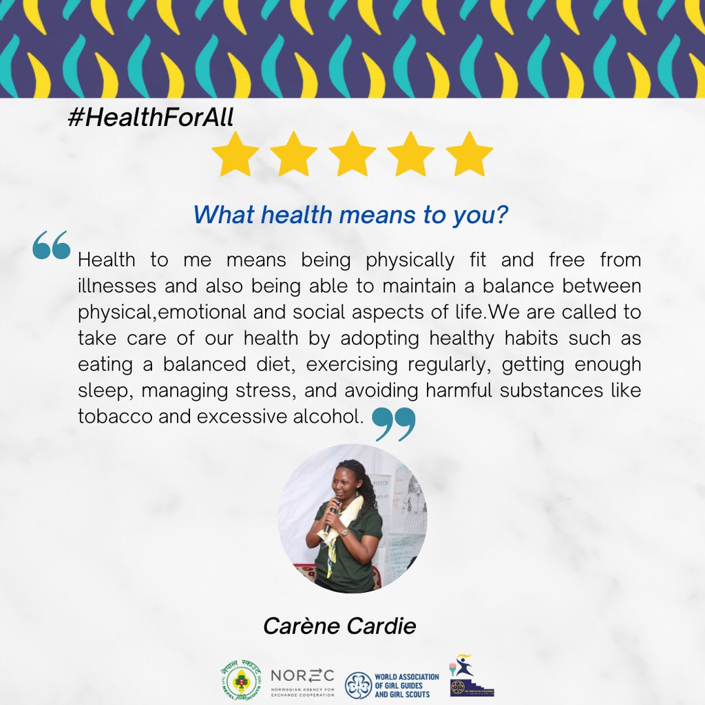 This is what Health and Health For All means to us!
Let's know what are your opinions in the comment section 👇#yessgirlsmovement #yessgirlsmovement2023 #WAGGGS #norec  #HealthForAll #NepalScouts