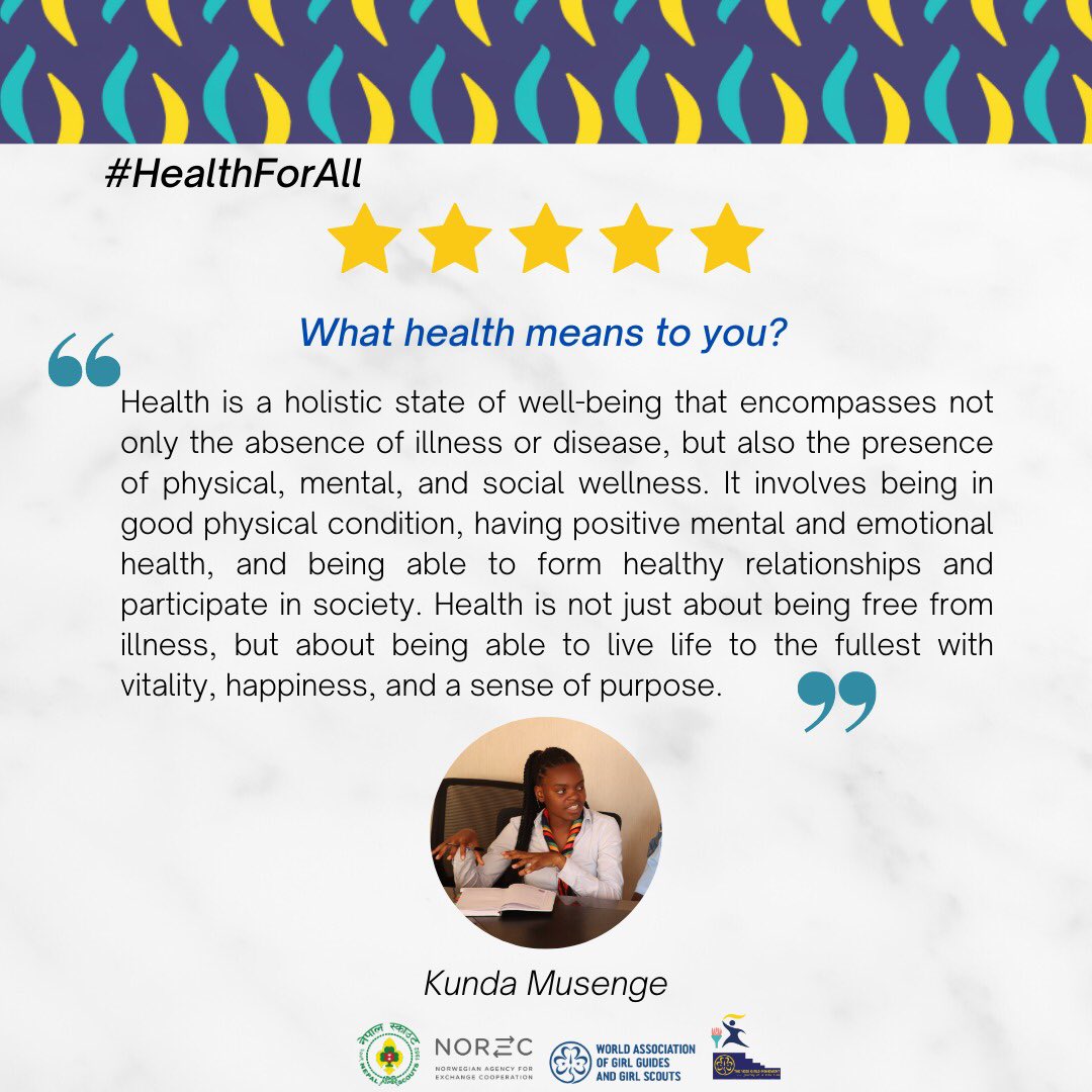 This is what Health and Health For All means to us!
Let's know what are your opinions in the comment section 👇#yessgirlsmovement #yessgirlsmovement2023 #WAGGGS #norec  #HealthForAll #NepalScouts