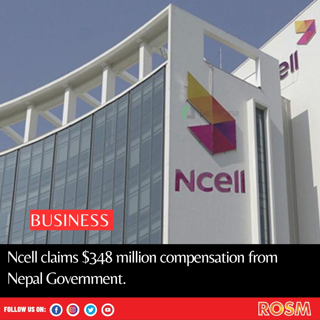 RoutineShare's tweet photo. Decision Ncell ko favor ma ayo bhani Nepal government le Ncell Lai NRs. 45 Arba 64 Crore tirnu parne Cha.

Ncell le Nepal Government birudda 348 million US dollar compensation mag gari International court ma haleko mudda ko hearing sakkiyeko Cha. https://t.co/rVOfQBFMjB
