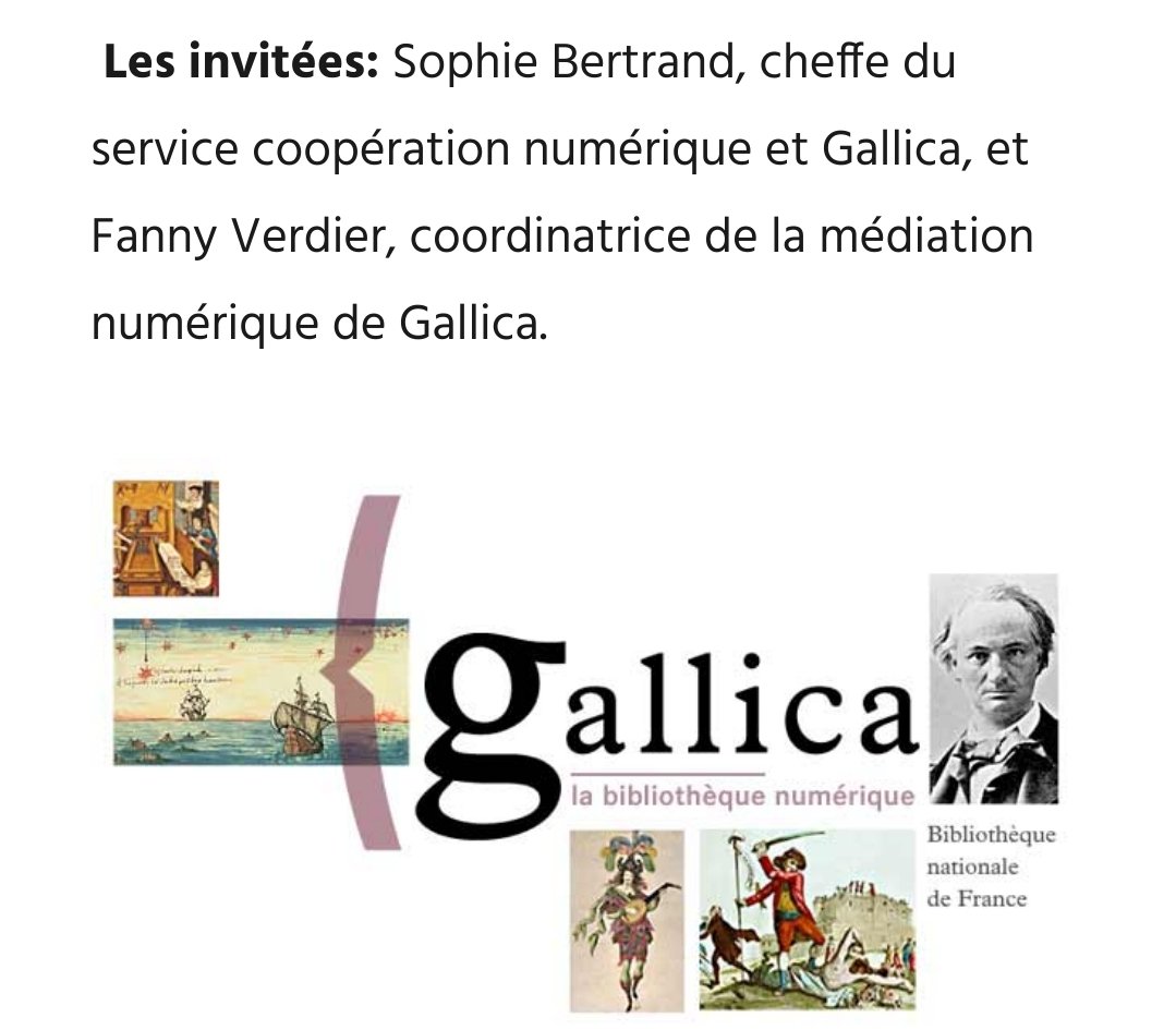 Pour bien commencer la semaine, fêtons les 25 ans de <a href="/GallicaBnF/">Gallica BnF</a> et ses 10 millions de documents 🎂🥂🎊 avec <a href="/parolesdhist/">Paroles d'histoire podcast 🎧 (RV sur bluesky)</a> #Gallica25ans10millions
parolesdhistoire.fr/index.php/2023…