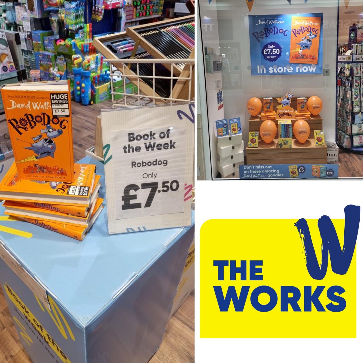 affinitystaffs's tweet image. 📚 🤖 🐶 Start of the school holidays - Start it with a new book for the little ones! #DavidWalliams has a new book #RoboDog and it’s HALF PRICE in @TheWorksStores 📚 🤖 🐶